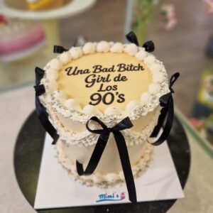 Tarta Vintage Una Bad Bitch Girl de los 90´s