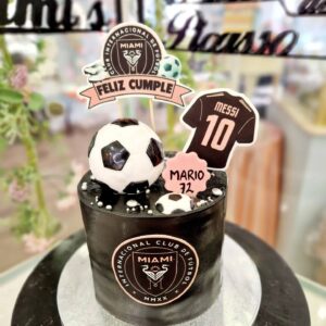 Tarta Cumpleaños Futbol Messi Inter Miami