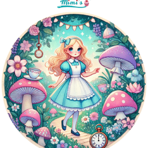 Oblea Personalizada Comestible similar a Alicia en el Pais de las Maravillas