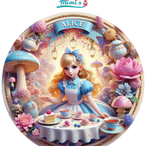 Oblea Comestible Personalizada Inspirada en Alicia en el Pa?s de las Maravillas