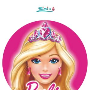Decoración de Pastel de Barbie. Papel comestible para decorar tartas.