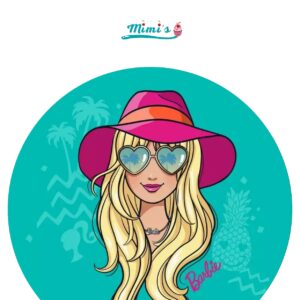 oblea comestle barbie, decoracion para tartas Barbie