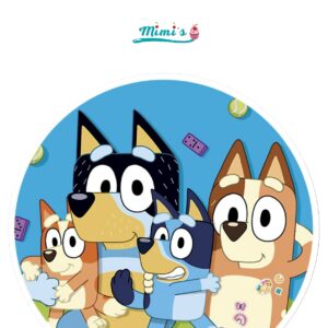 bluey, oblea comestible para decoracion de tartas