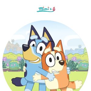 Bluey decoracion tartas, oblea comestible