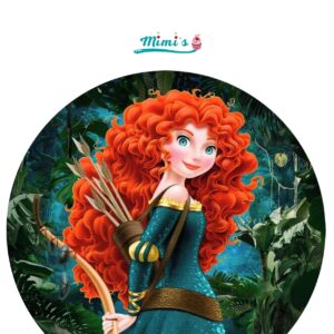 Brave (Valiente), Oblea comestible Merida. 20cm x 20cm