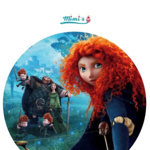 Impresion Comestible Merida, Brave, Valiente. Tamaño 20cm x 20cm…
