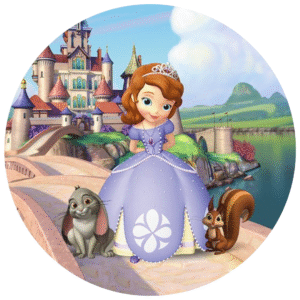 ¡Dulzura real! Obleas comestibles temáticas de Princesa Sofía