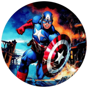 Directo del Universo Marvel a tu paladar: ¡Prueba nuestras obleas comestibles del Capitán América!