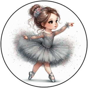 Explora un mundo de sabor lleno de gracia y belleza con nuestras obleas comestibles inspiradas en Bailarina