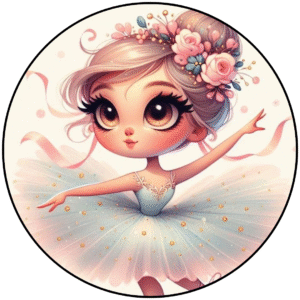 Convierte tu fiesta en un espectáculo de sabor con nuestras obleas comestibles temáticas de Bailarina