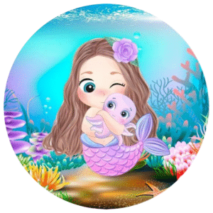 ¡Haz de tu cumpleaños un cuento de hadas acuático con nuestras obleas comestibles de sirena!