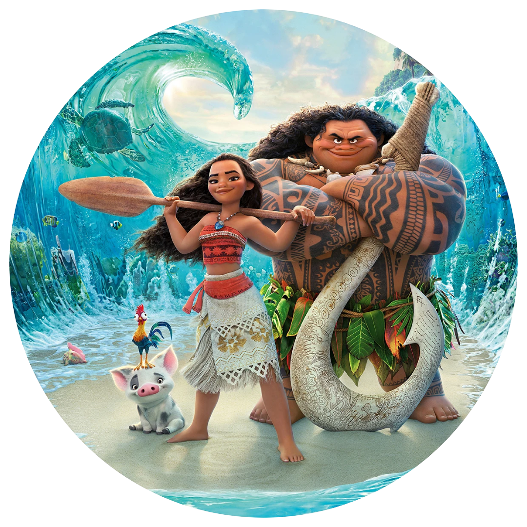 Explora la isla de los sabores con nuestras obleas comestibles inspiradas en Vaiana