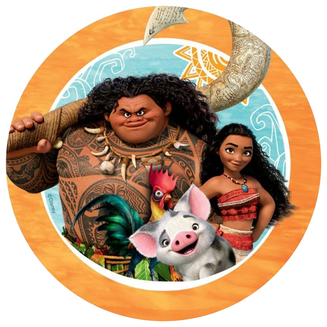 Descubre el tesoro de la dulzura con nuestras obleas comestibles de Vaiana