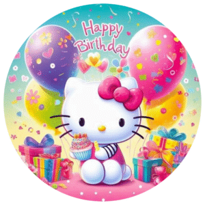 Happy Birthday: Obleas Comestibles Hello Kitty para Fans de la Dulzura