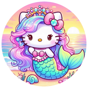 Obleas Comestibles inspiradas en Hello Kitty, ideal para Cumpleaños
