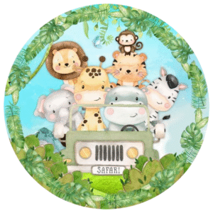 Obleas Comestibles divertidas de la Jungla para Pequeños Aventureros