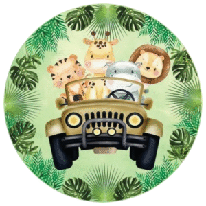 Explora el Mundo Salvaje con Obleas Comestibles Jungla Safari