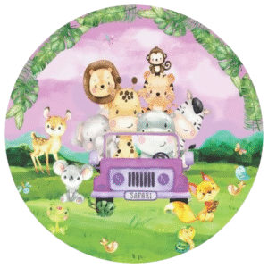 Sabor Salvaje, Diversión sin Límites: Obleas Comestible Jungle Safari para Niños Intrépidos