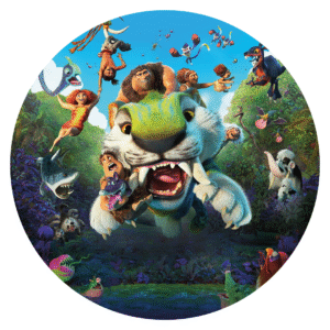 Fiesta en la Tierra de Los Croods: Obleas Comestibles para Cumpleaños de Verdaderos Exploradores