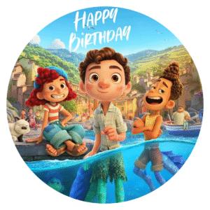 Obleas Comestibles para Cumpleaños con el Encanto de Luca