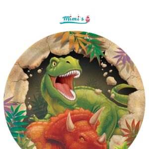 Aventuras Dulces: Obleas Comestibles Dinosaurios para una Fiesta Salvaje