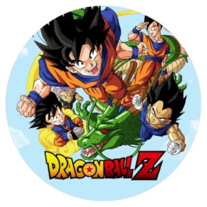 IMPRESION OBLEA COMESTIBLE DRAGON BALL Z. TAMAÑO 20CM X 20 CM. DECORACION DE TARTAS