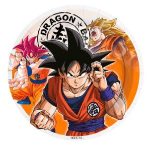 OBLEA COMESTIBLE DRAGON BALL. DECORACION TARTA GOKU. 20CM X 20 CM