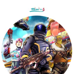 Oblea Comestible Fortnite 20cm x 20cm. Ideal para decoración de Cumpleaños…