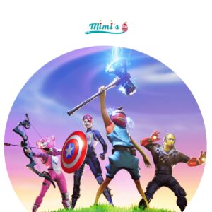 Fortnite, Oblea Comestible, 20cm x 20cm. Ideal para decoracion de tartas…