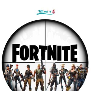 Fortnite, impresion oblea comestible 20cm x 20cm. Ideal para decorar tartas…