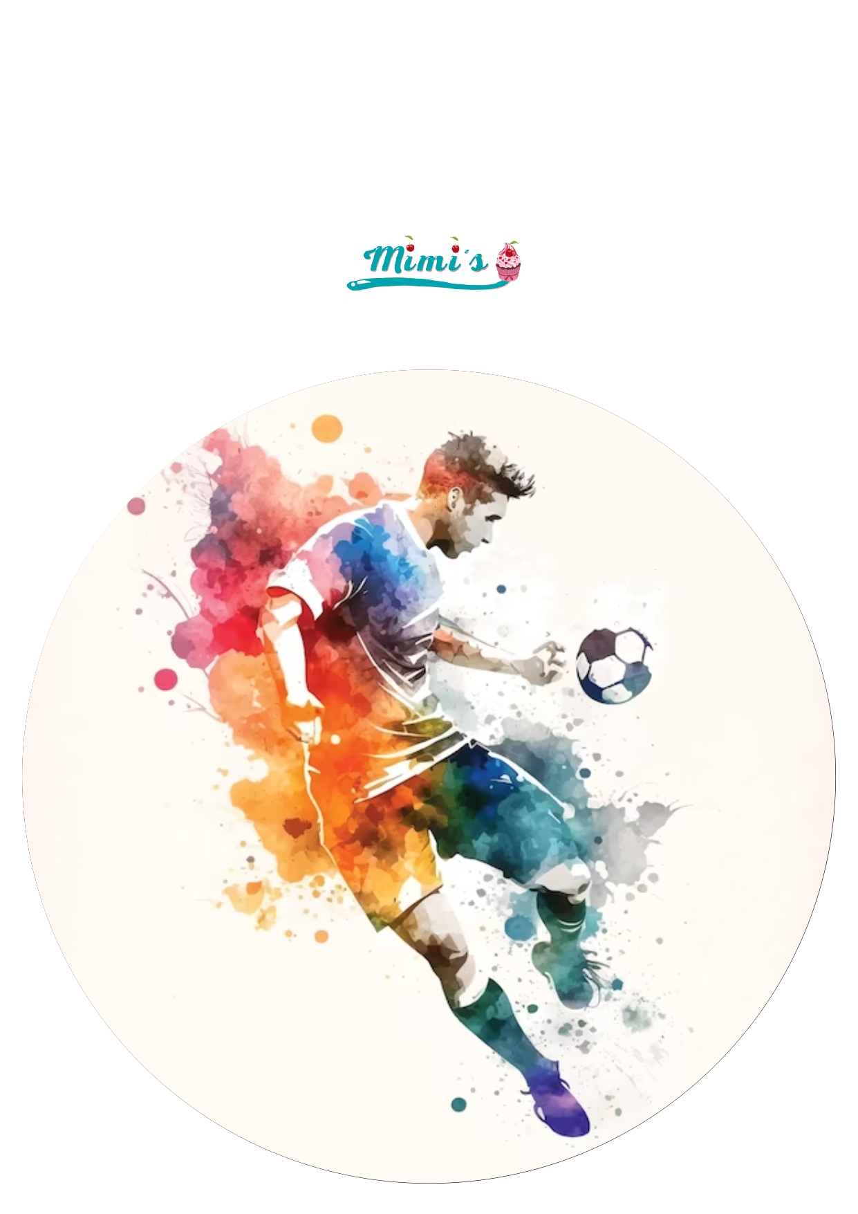 Oblea Comestible Futbol 20cmx20cm