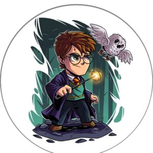 Obleas Mágicas Harry Potter: Hechiza tus Sentidos con Nuestros Diseños Impresos, 20 cm