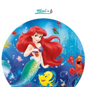 La Sirenita, oblea comestible 20cm x 20cm