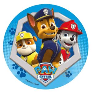 Disco Comestible para Tarta de la Patrulla Canina 20 cm