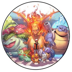 DISCO OBLEA COMESTIBLE POKEMON. DECORACION TARTAS 20CM X 20CM