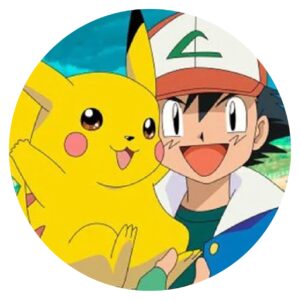 Impresion oblea comestible pokemon. Decoracion tartas, 20cm x 20 cm