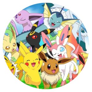 Impresion oblea comestible pokemon. Decoracion tartas, 20cm x 20 cm