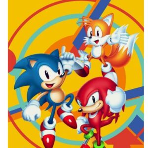 Oblea Comestible Rectangular temática Sonic para tartas