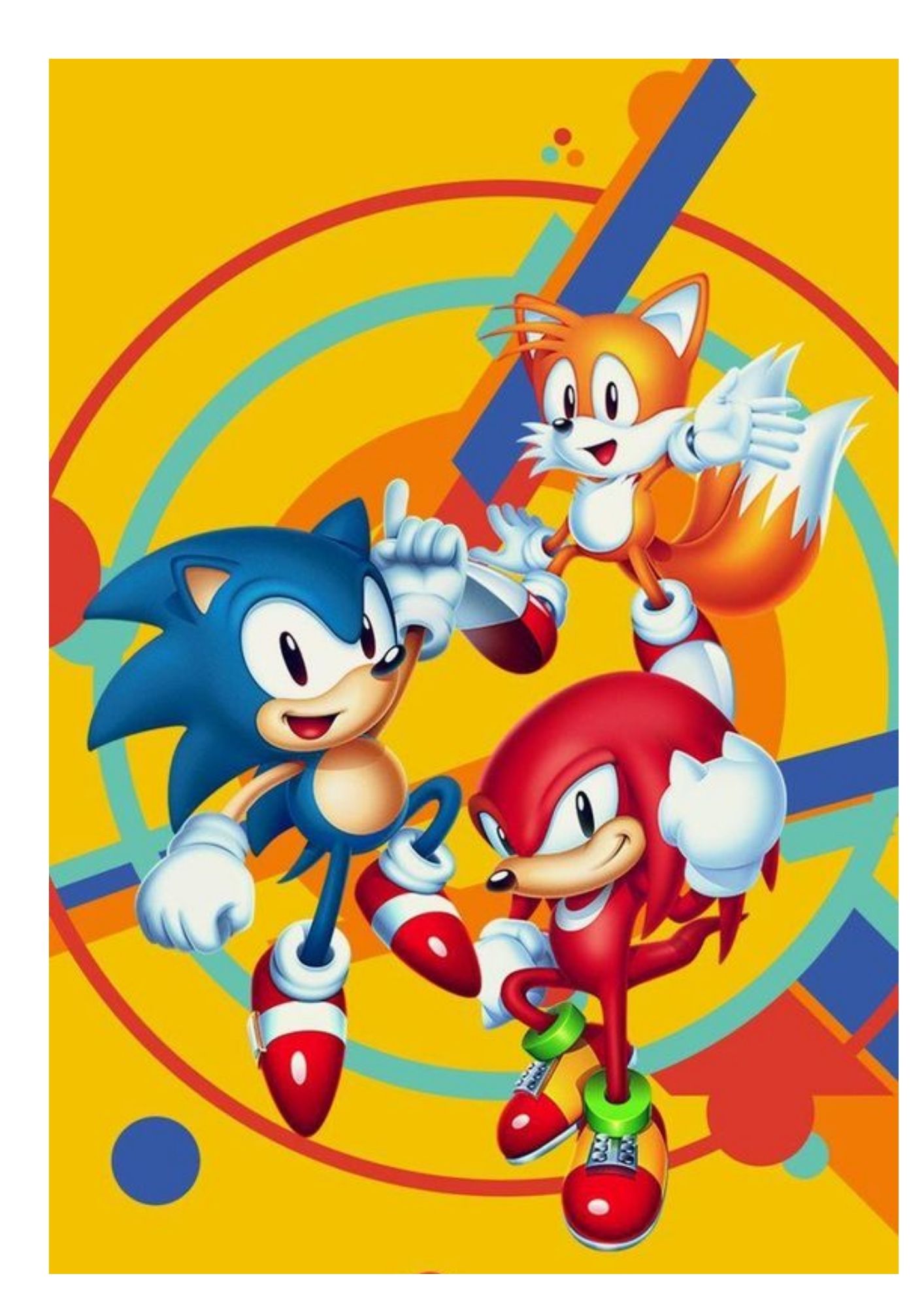 Oblea Comestible Rectangular temática Sonic para tartas
