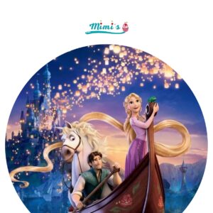 Eleva tus Creaciones: Obleas Comestibles Inspiradas en la Elegancia de Rapunzel