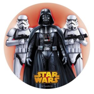Star Wars - Disco Comestible - Decoración Tarta de Cumpleaños - Redondo 20CM