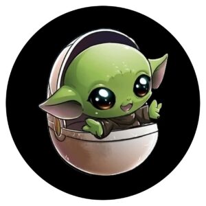 oblea comestible star wars, baby yoda, 20cm x 20cm