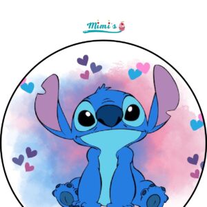 OBLEA STITCH COMESTIBLE PARA TARTAS. 20CM X 20CM