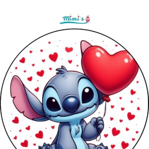Stitch oblea comestible ideal para decorar tartas