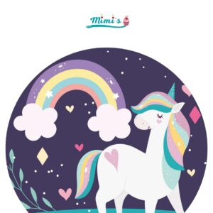 Impresión Oblea Comestible unicornio