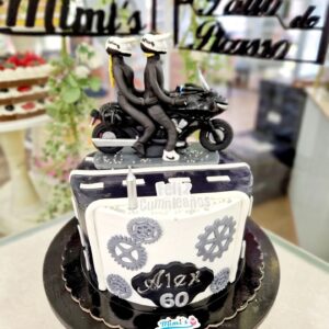 Tarta Cumpleaños Motocicleta