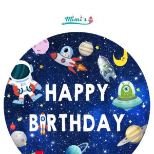Dulces Galácticos: Obleas Comestibles Astronauta que Despiertan la Imaginación. Happy Birthday