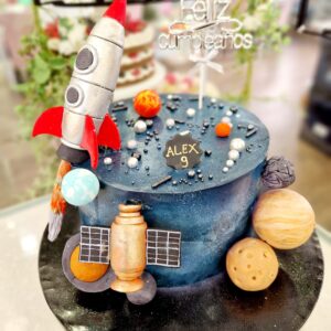 Tarta Cumpleaños Astronauta, Espacio, Planetas