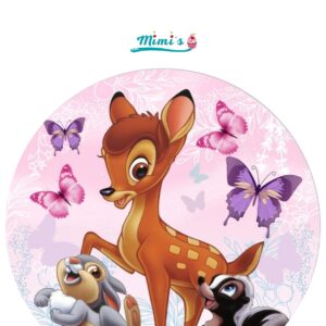 Obleas Comestibles Bambi para Fiestas Inolvidables entre Amigos del Bosque