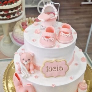 Tarta Bautismo Bebe Osito